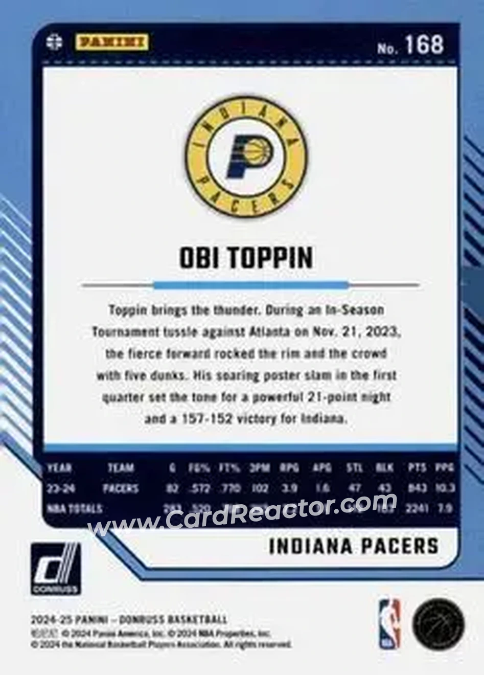 Back of Obi Toppin