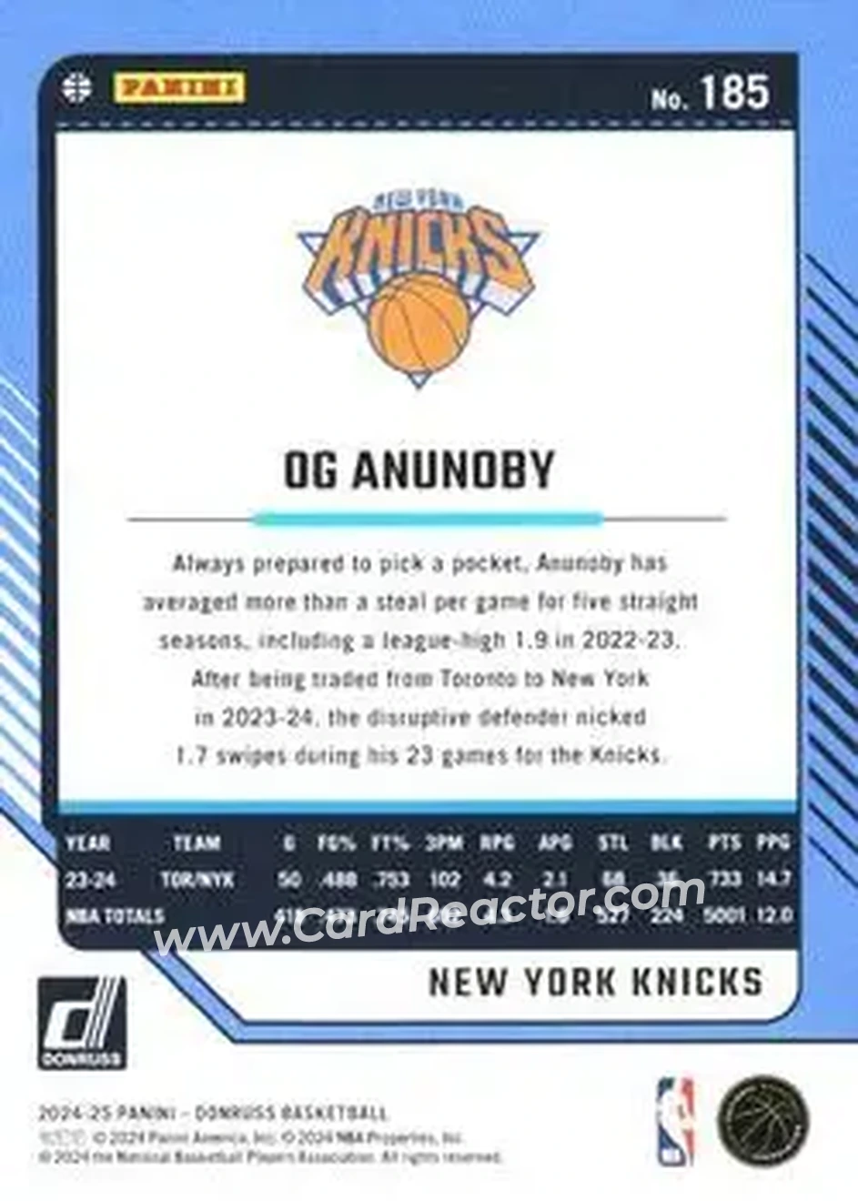 Back of OG Anunoby