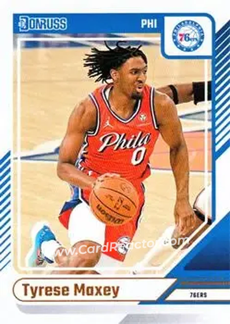 Front of Tyrese Maxey