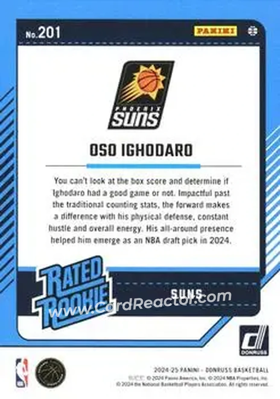 Back of Oso Ighodaro