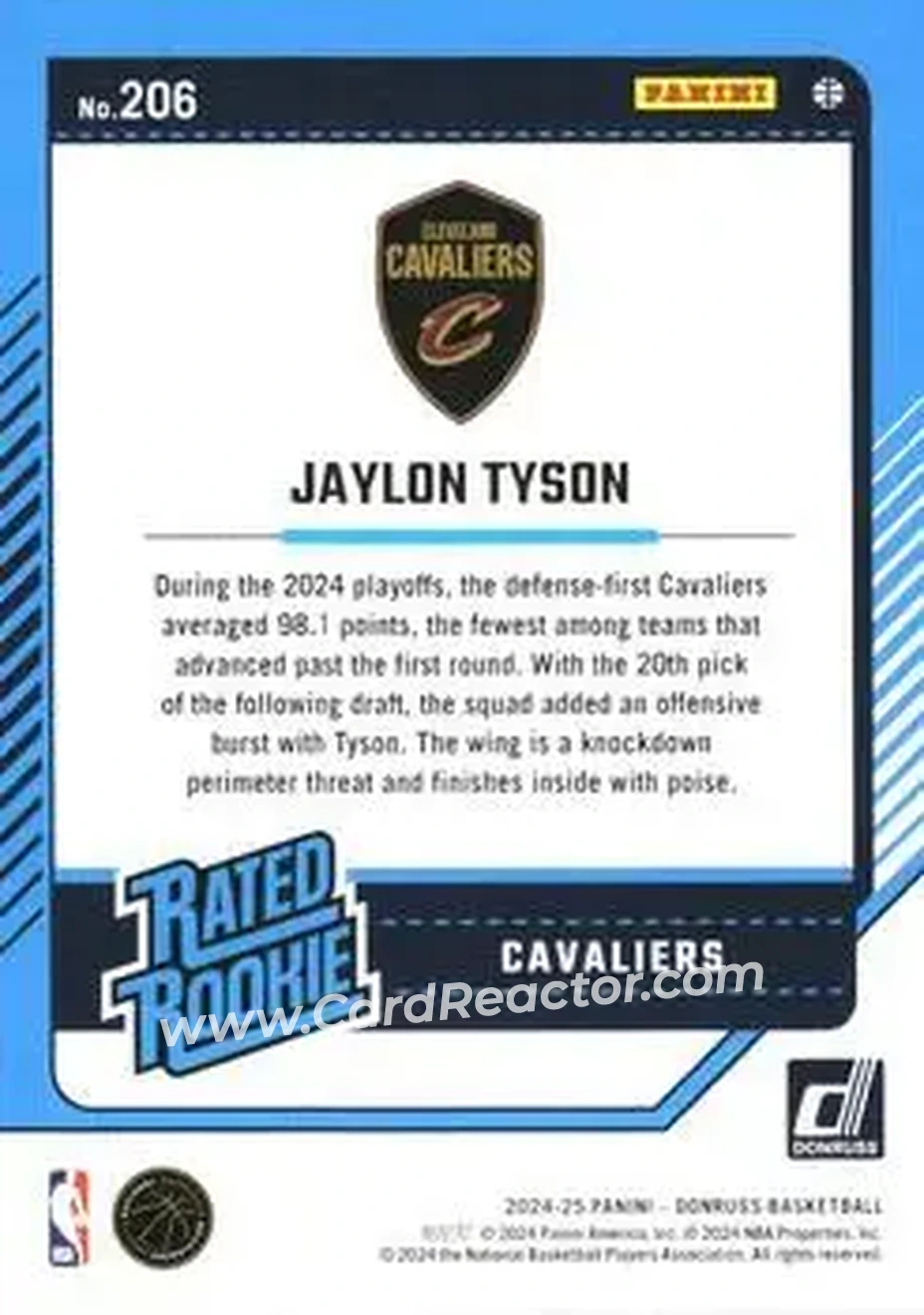 Back of Jaylon Tyson