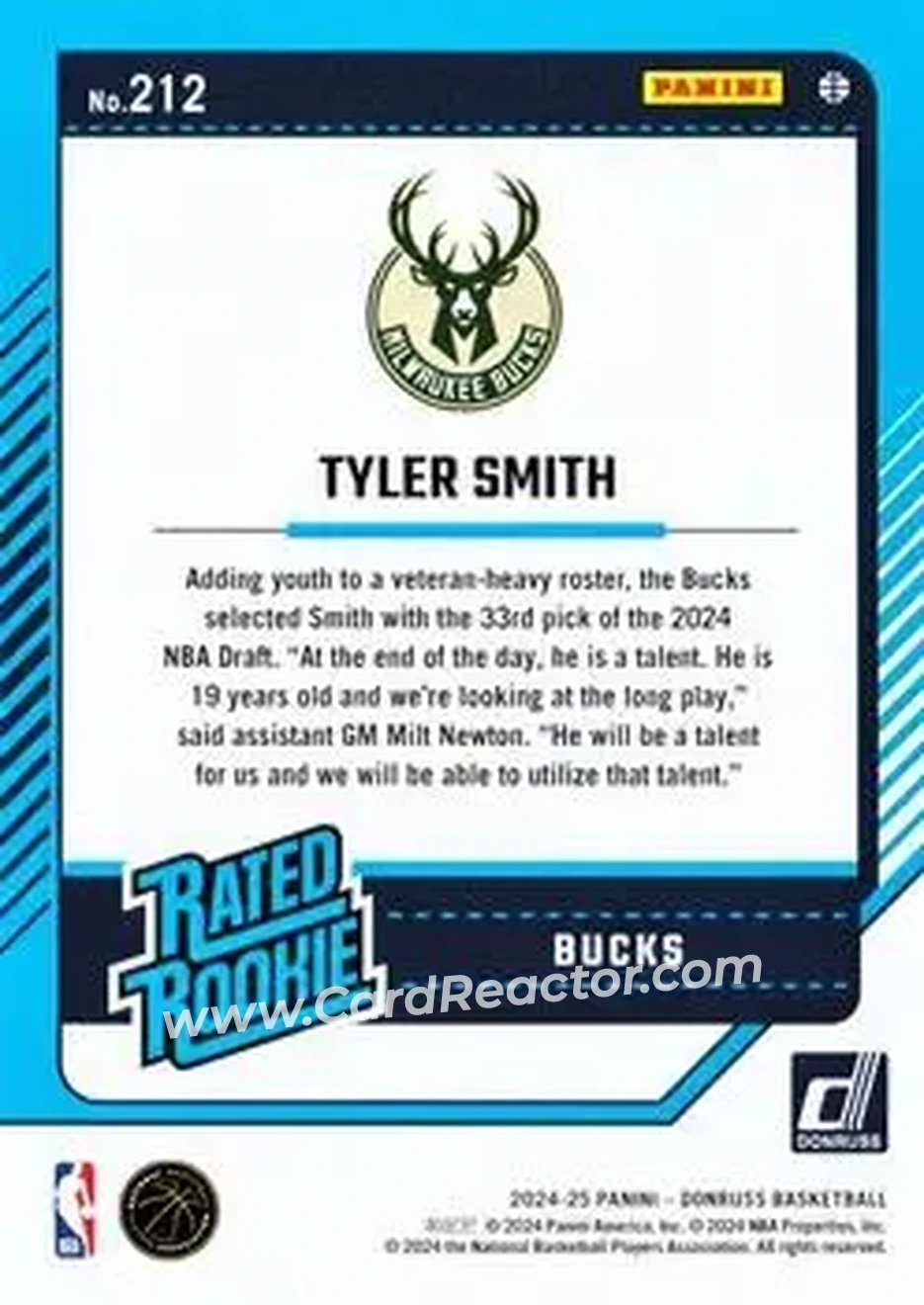 Back of Tyler Smith