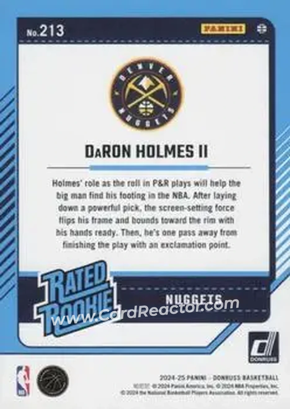 Back of DaRon Holmes II