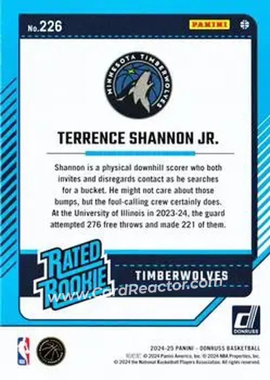 Back of Terrence Shannon Jr.