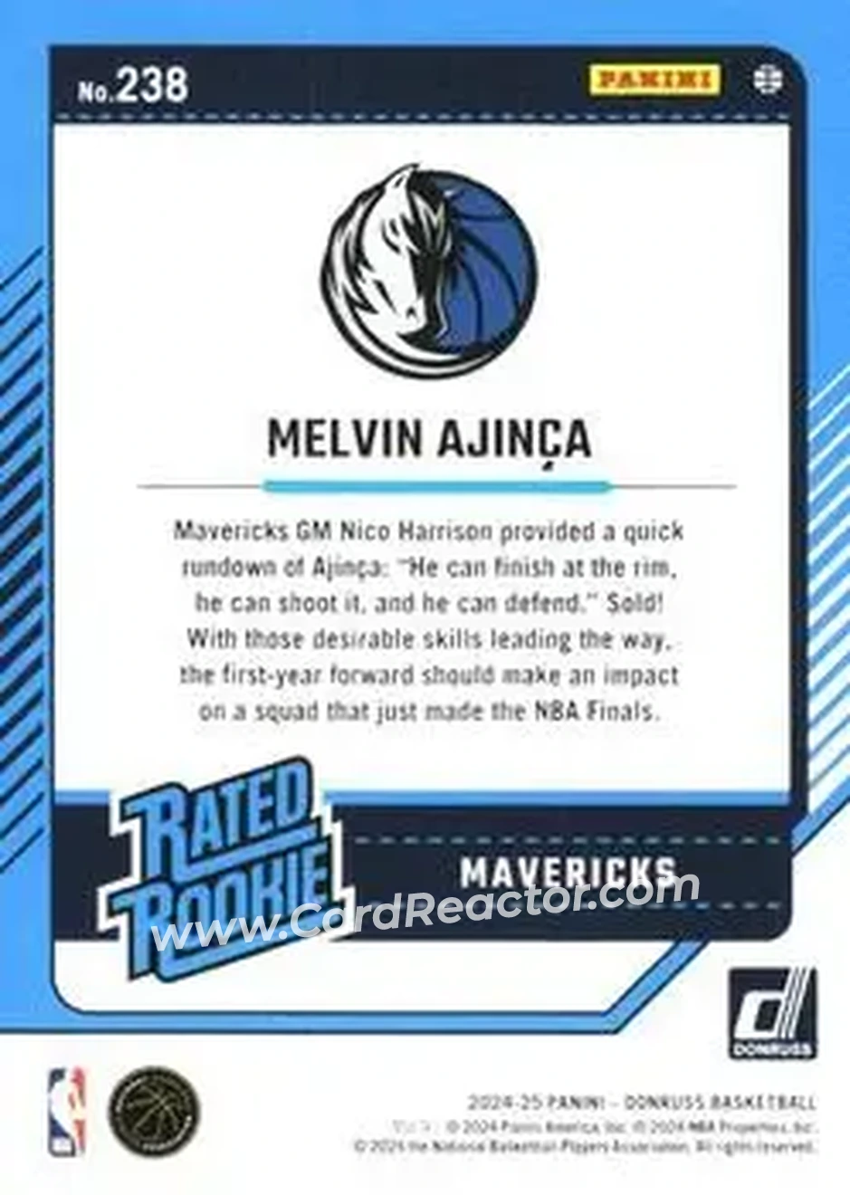 Back of Melvin Ajinca