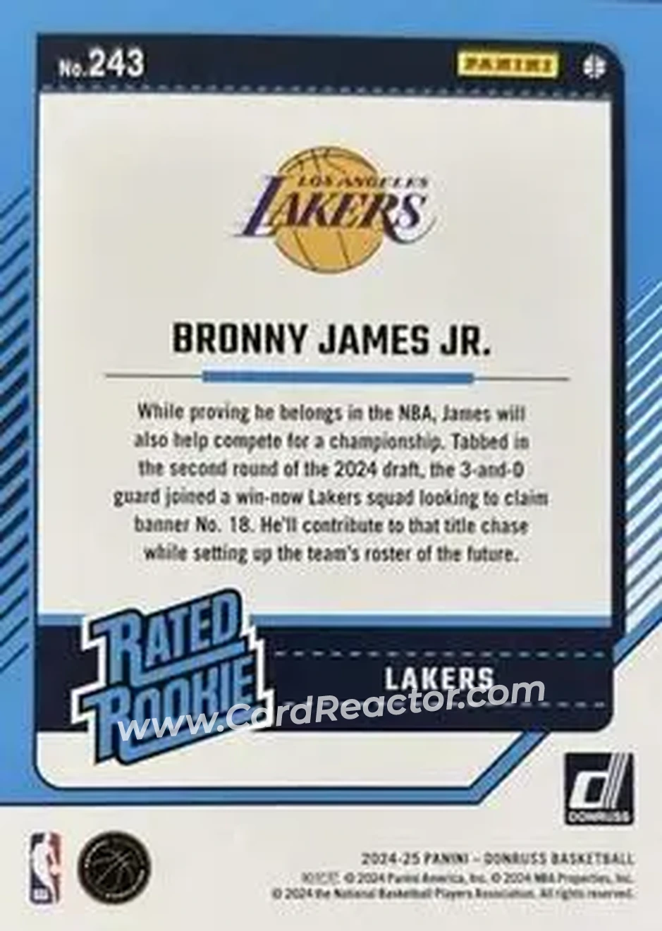 Back of Bronny James