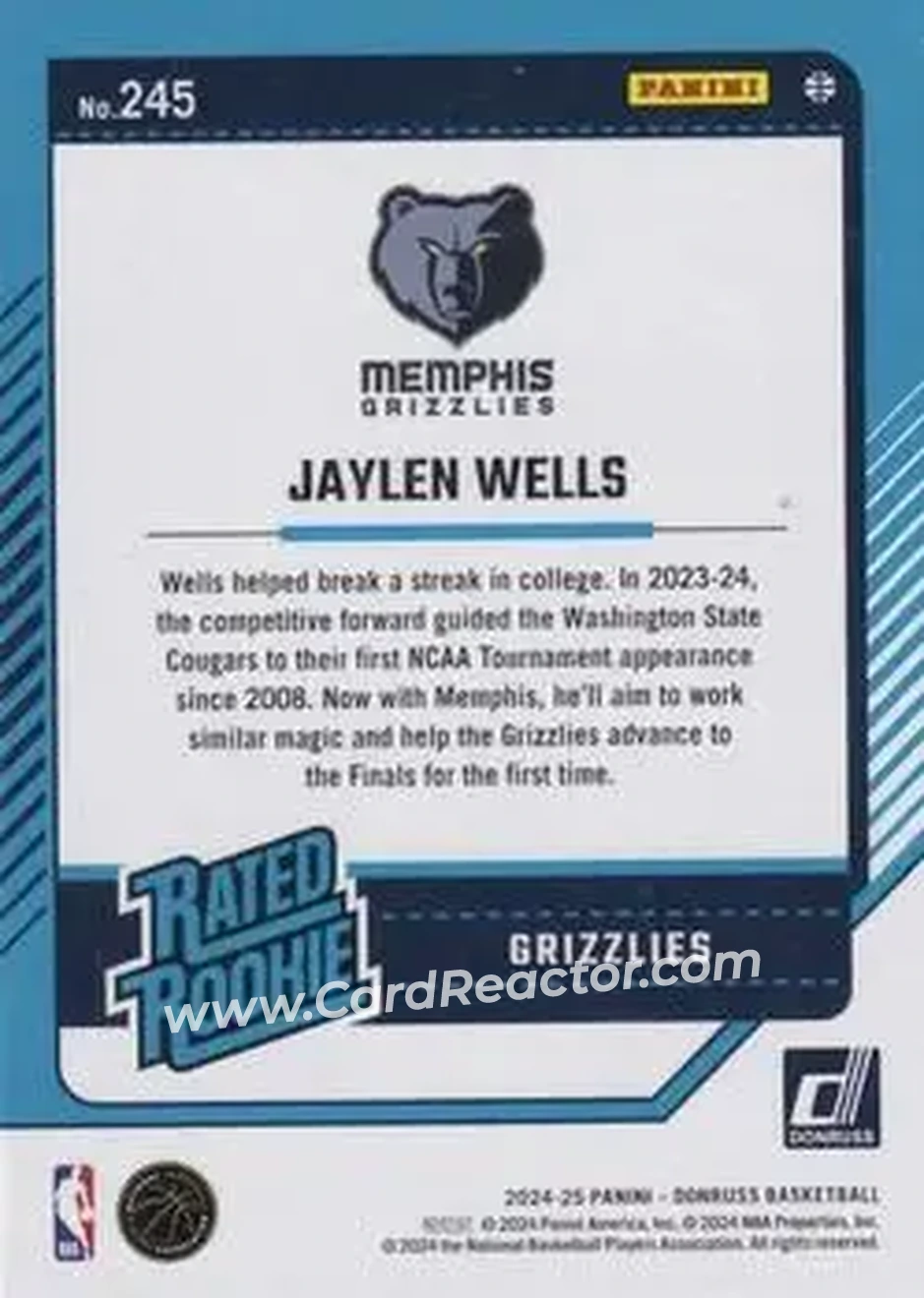 Back of Jaylen Wells