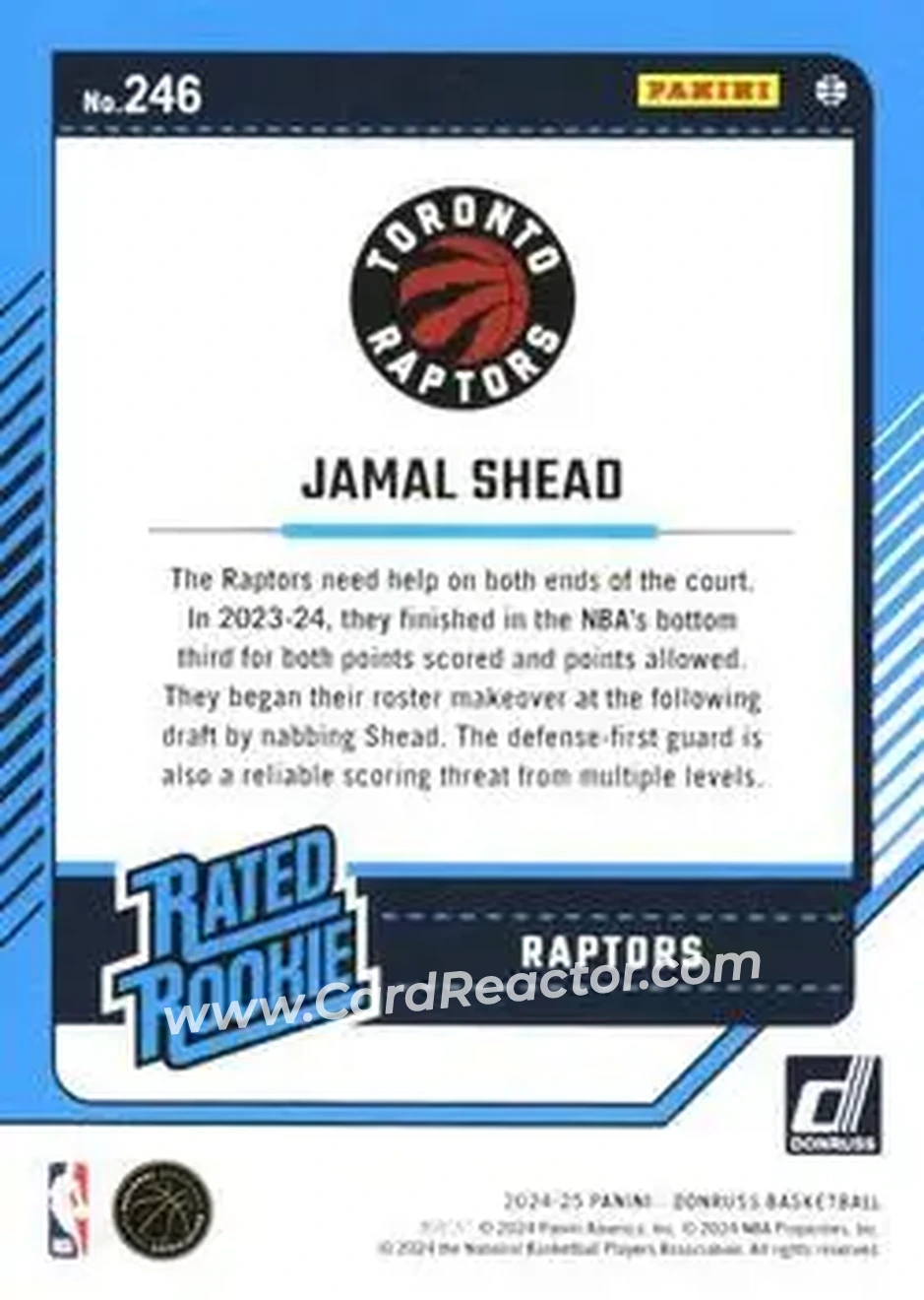 Back of Jamal Shead