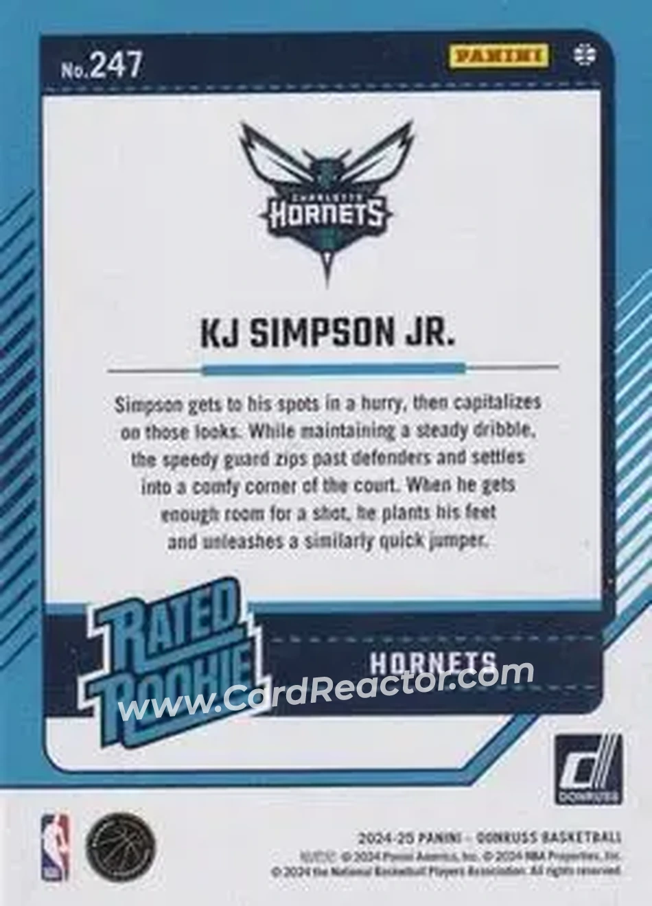 Back of KJ Simpson Jr.