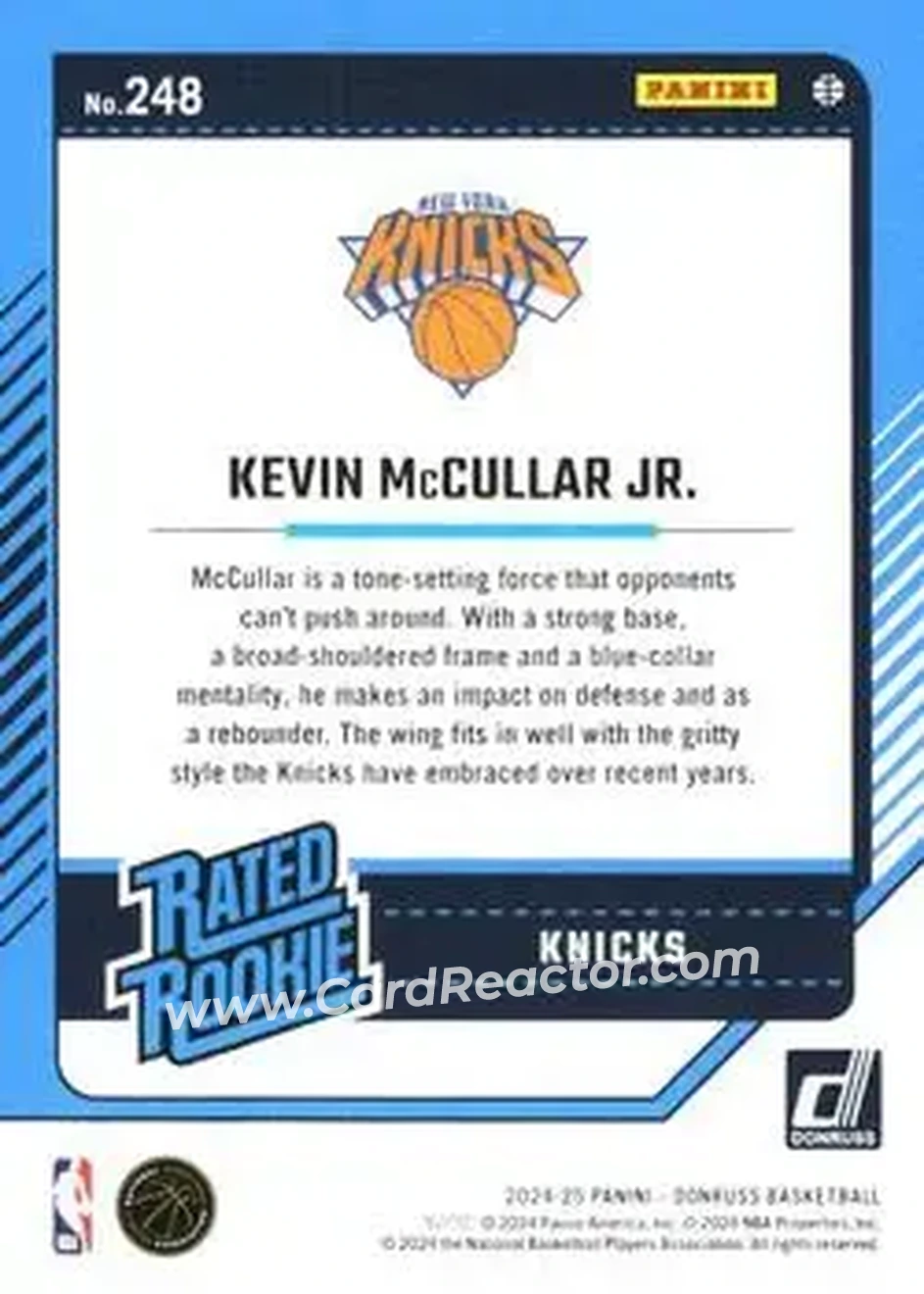 Back of Kevin McCullar Jr.