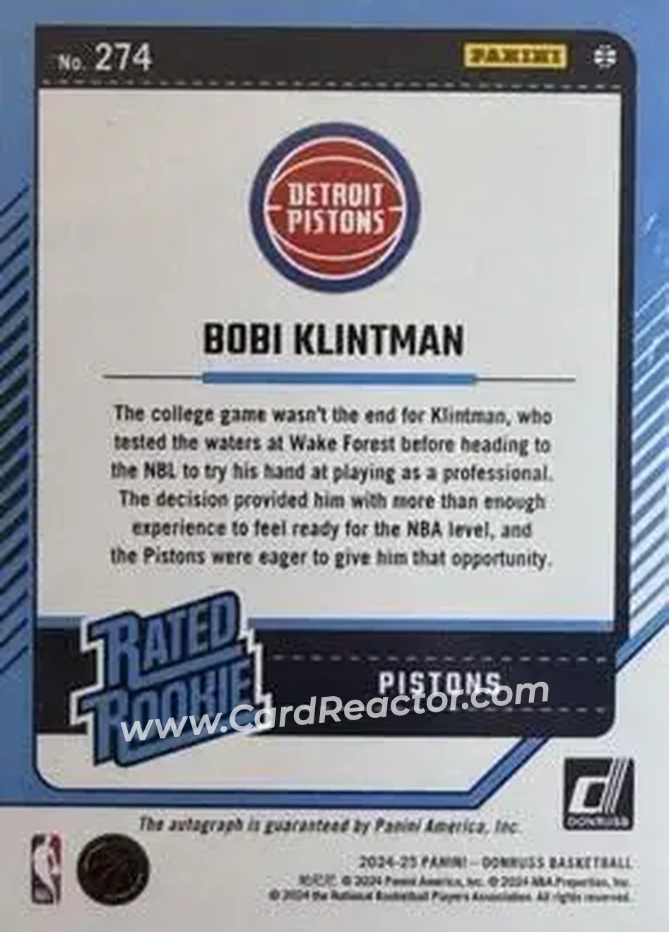 Back of Bobi Klintman