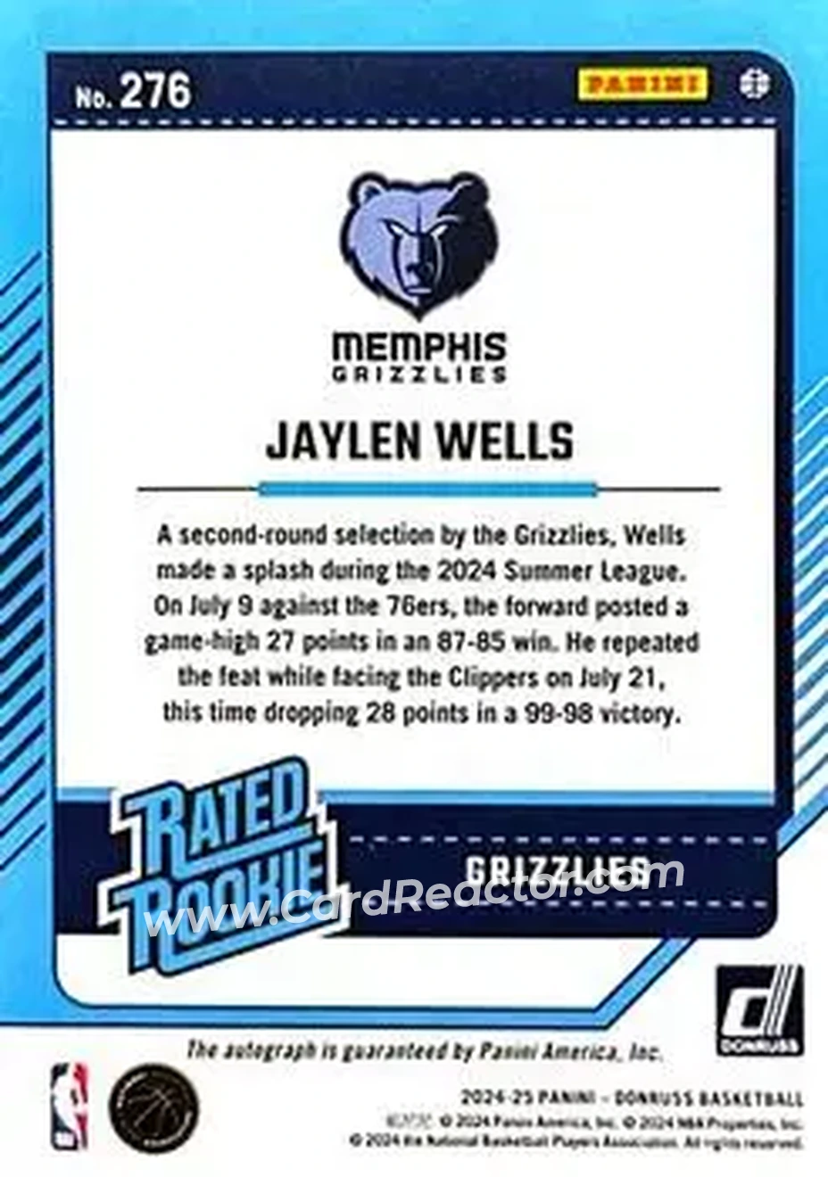 Back of Jaylen Wells
