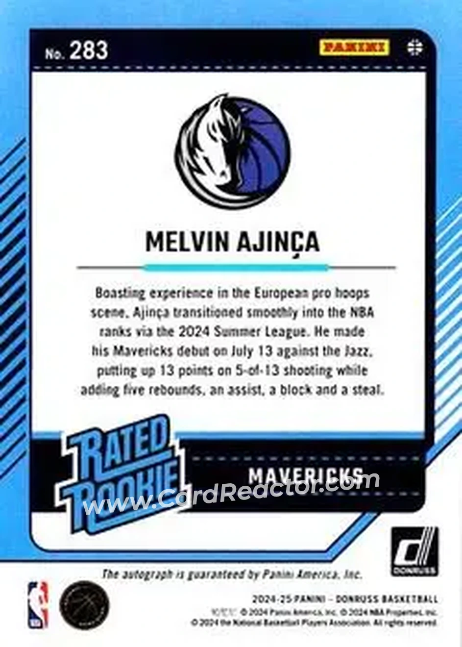 Back of Melvin Ajinca