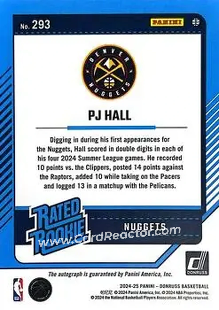 Back of PJ Hall