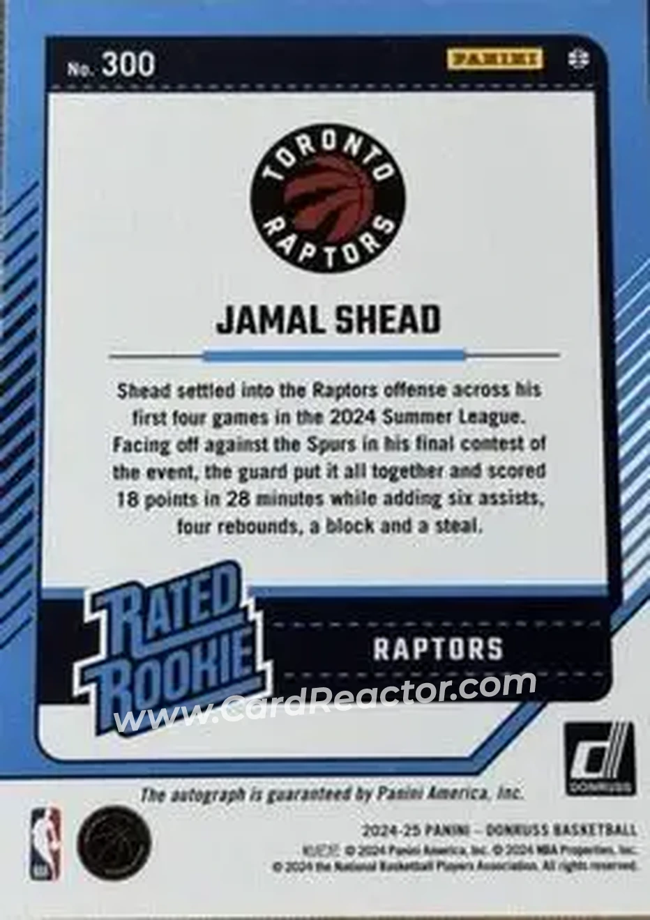 Back of Jamal Shead