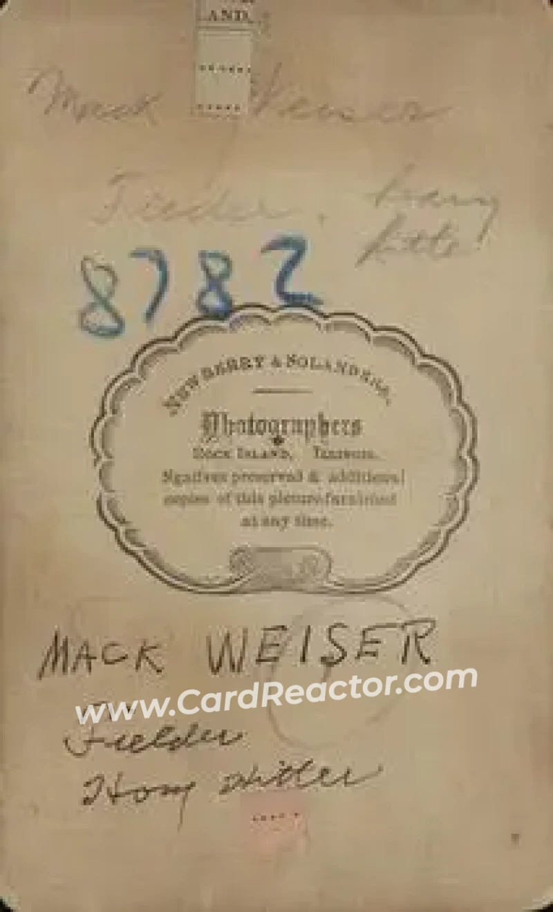 Back of Mack Weiser