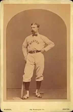 1871-72 Warren Studio Boston Red Stockings Cabinets #NNO Charles Gould