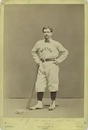1871-72 Warren Studio Boston Red Stockings Cabinets #NNO Andy Leonard