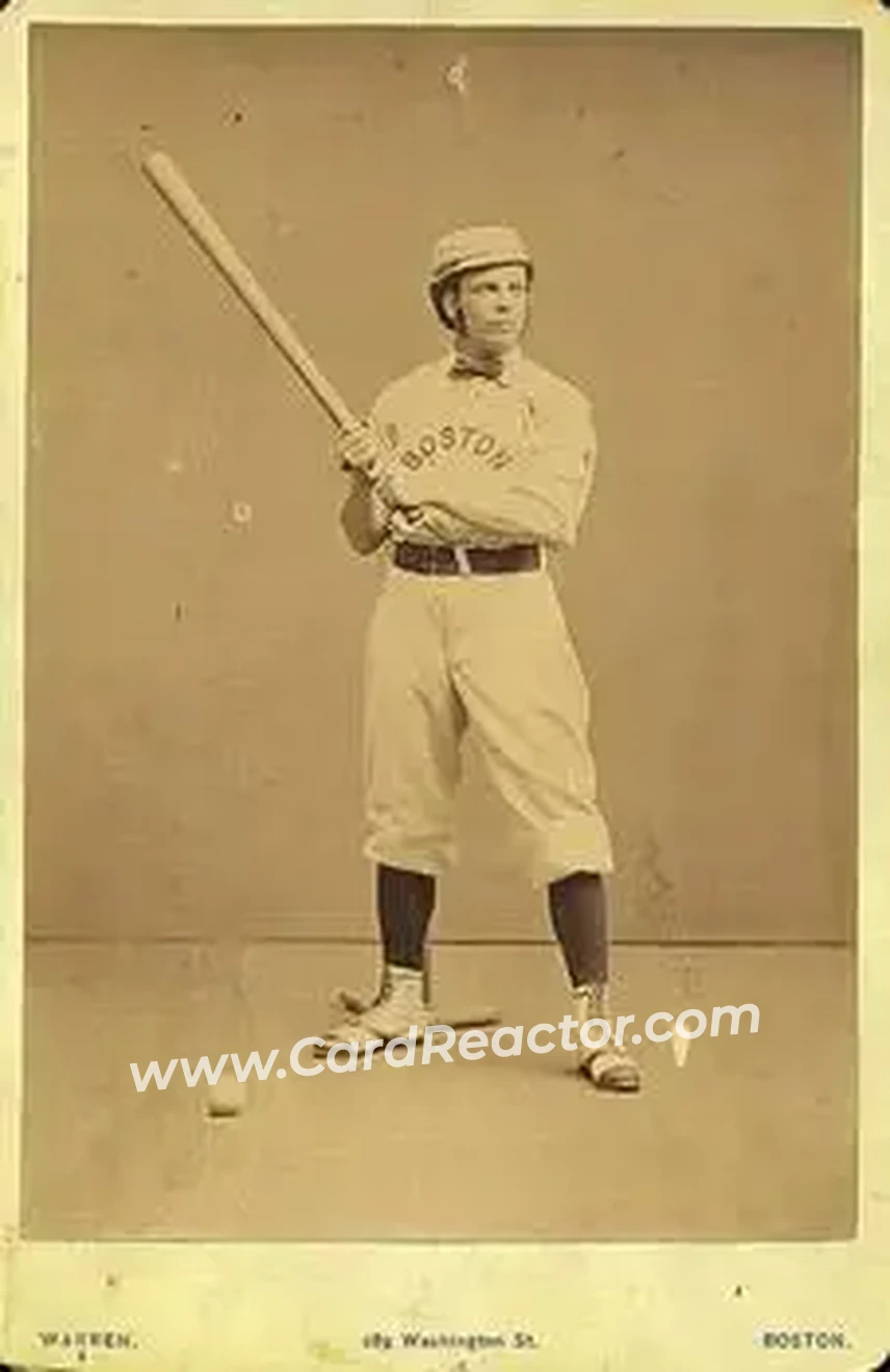 1871-72 Warren Studio Boston Red Stockings Cabinets #NNO George Wright
