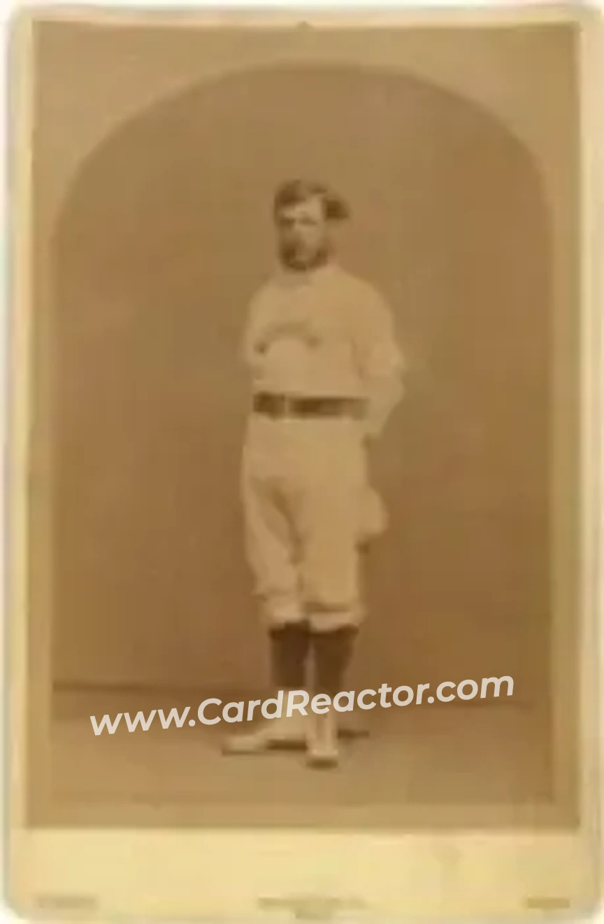 1871-72 Warren Studio Boston Red Stockings Cabinets #NNO Harry Wright