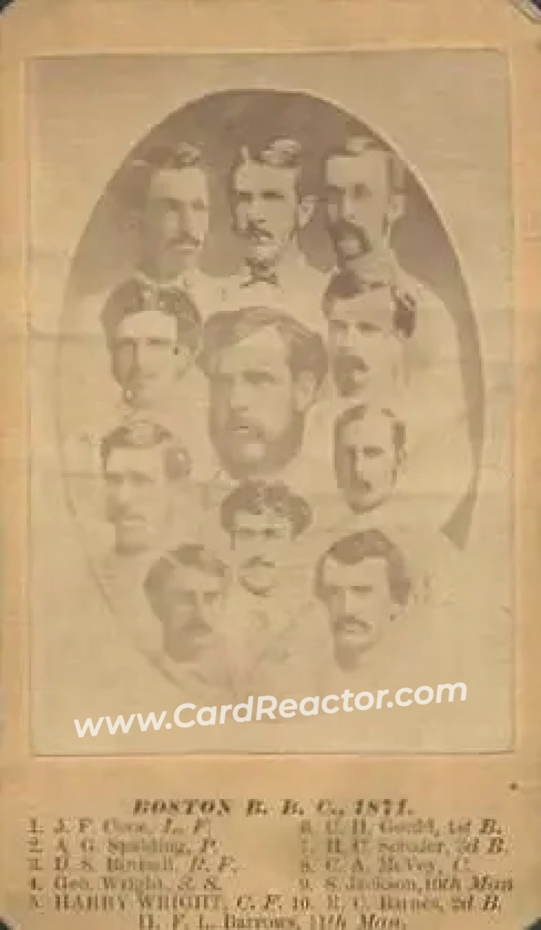 1871 J.A. Pierce & Co. CDV's #NNO Card #NNO