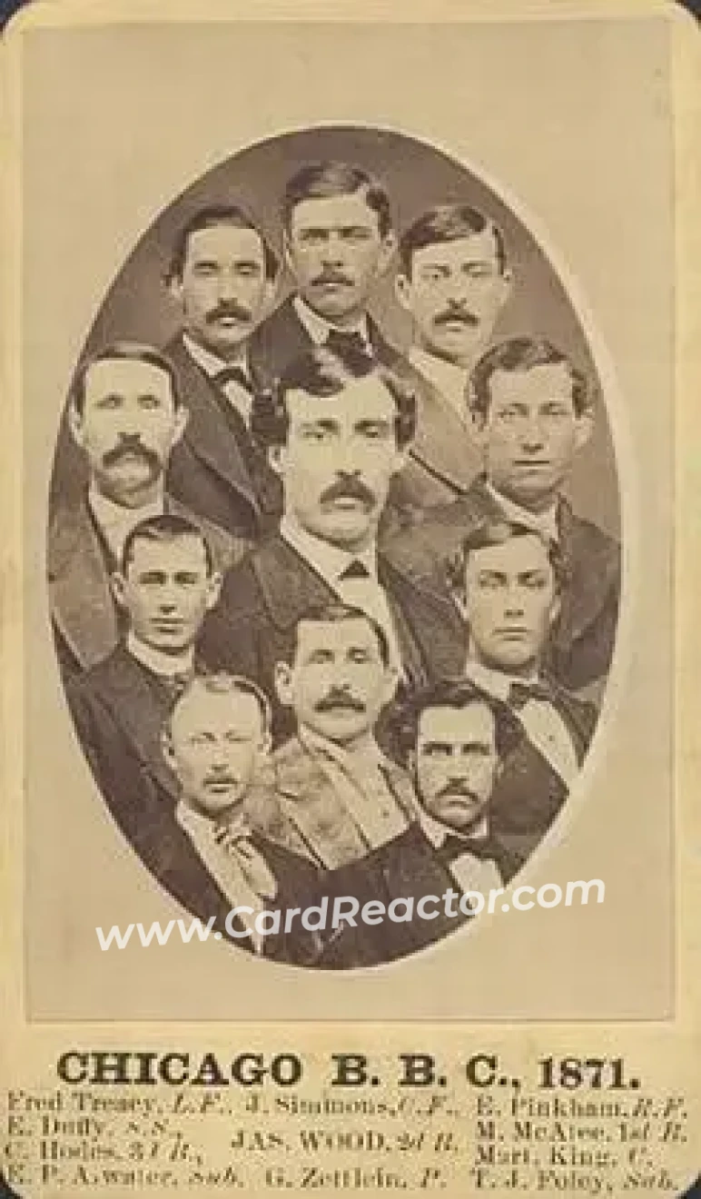 1871 J.A. Pierce & Co. CDV's #NNO Card #NNO