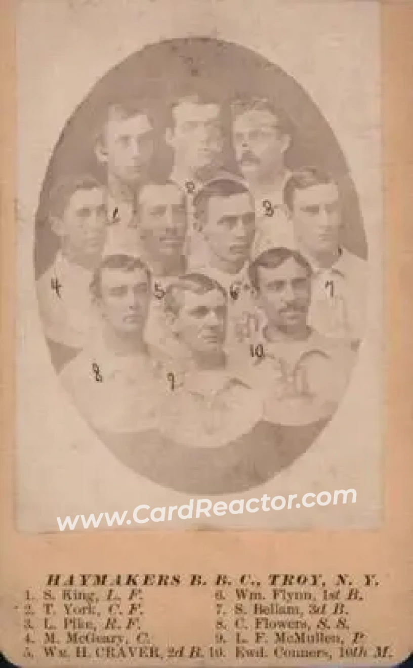 1871 J.A. Pierce & Co. CDV's #NNO Card #NNO