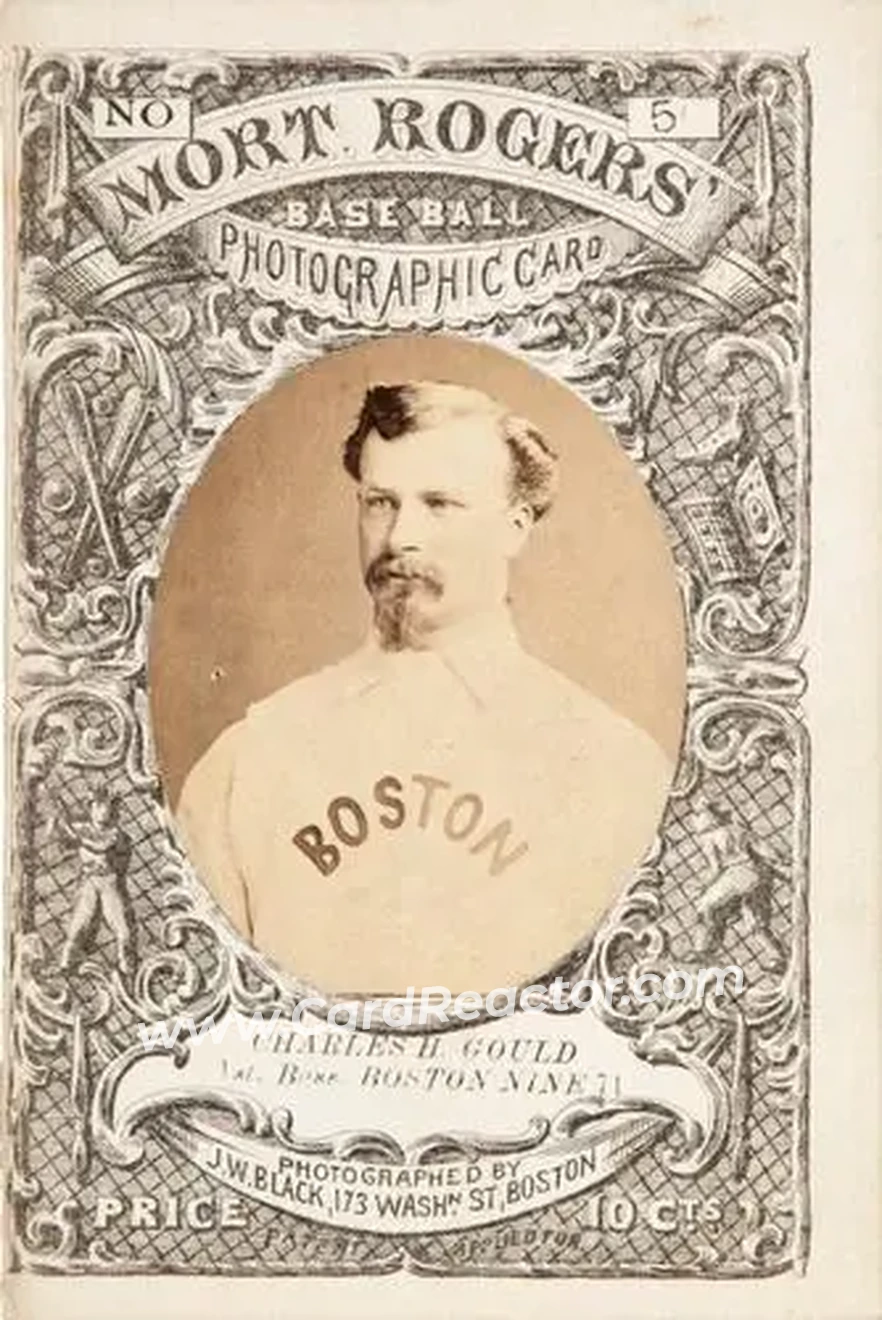 1871-72 Mort Rogers Photographic Score Cards #5 Charles Gould