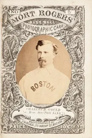 1871-72 Mort Rogers Photographic Score Cards #5 Charles Gould
