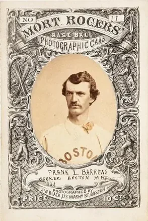1871-72 Mort Rogers Photographic Score Cards #11 Card #11