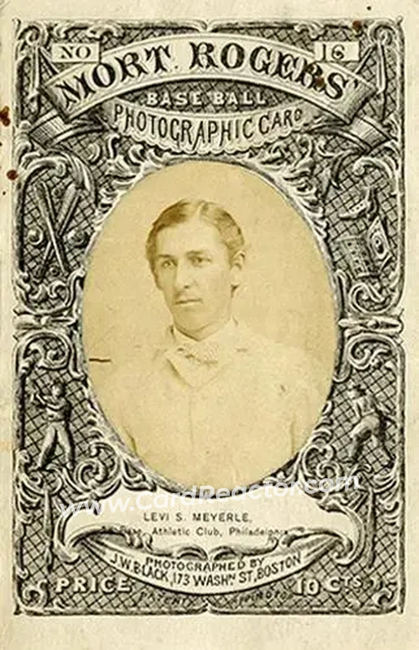 1871-72 Mort Rogers Photographic Score Cards #16 Card #16