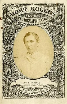 1871-72 Mort Rogers Photographic Score Cards #16 Card #16