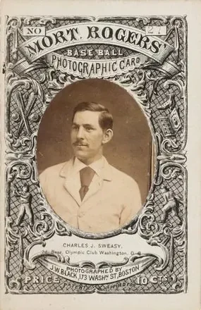 1871-72 Mort Rogers Photographic Score Cards #27 Charles J. Sweasy