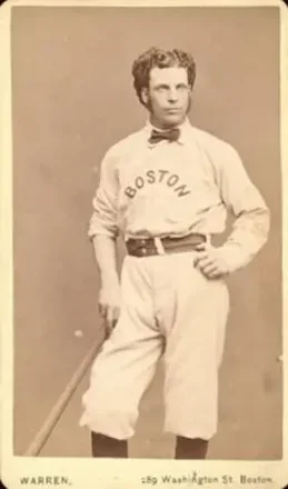 1872-74 Warren Studio Boston Red Stockings CDV's #NNO George Wright