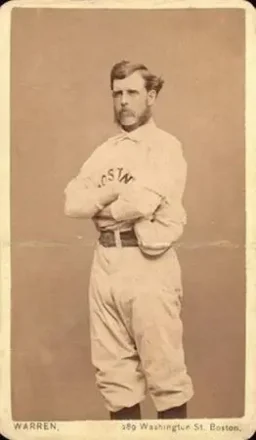 1872-74 Warren Studio Boston Red Stockings CDV's #NNO Harry Wright