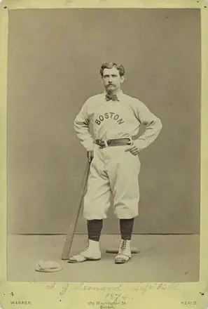 1874 Warren Studio Boston Red Stockings Cabinets #NNO Andy Leonard