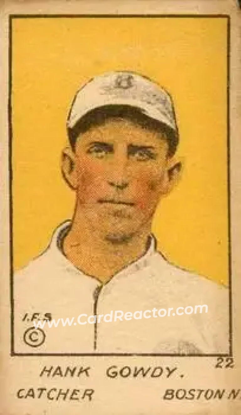 1920 W516-1 #22 Hank Gowdy