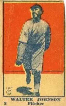 1920-21 W516-2-3 #3 Walter Johnson
