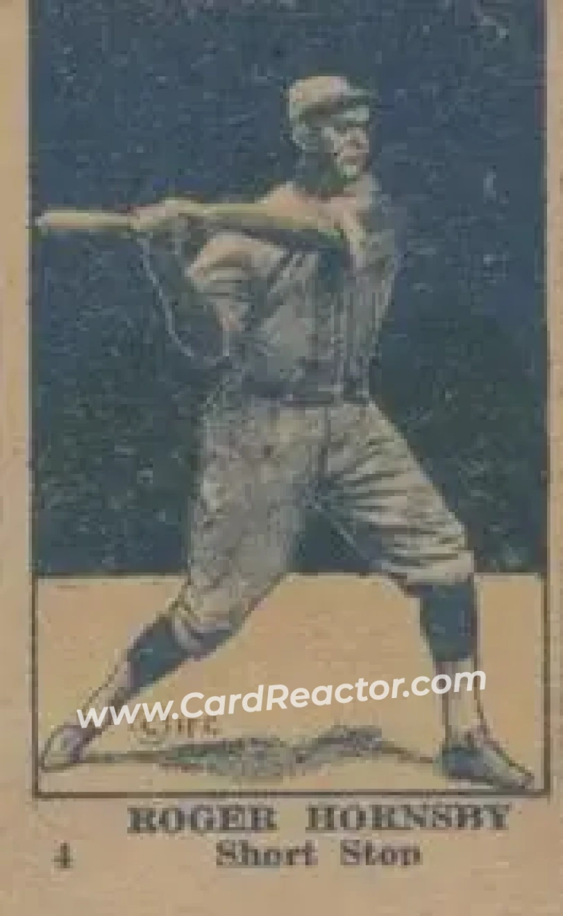 1920-21 W516-2-3 #4 Rogers Hornsby