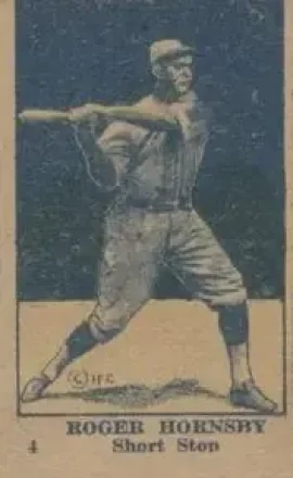 1920-21 W516-2-3 #4 Rogers Hornsby