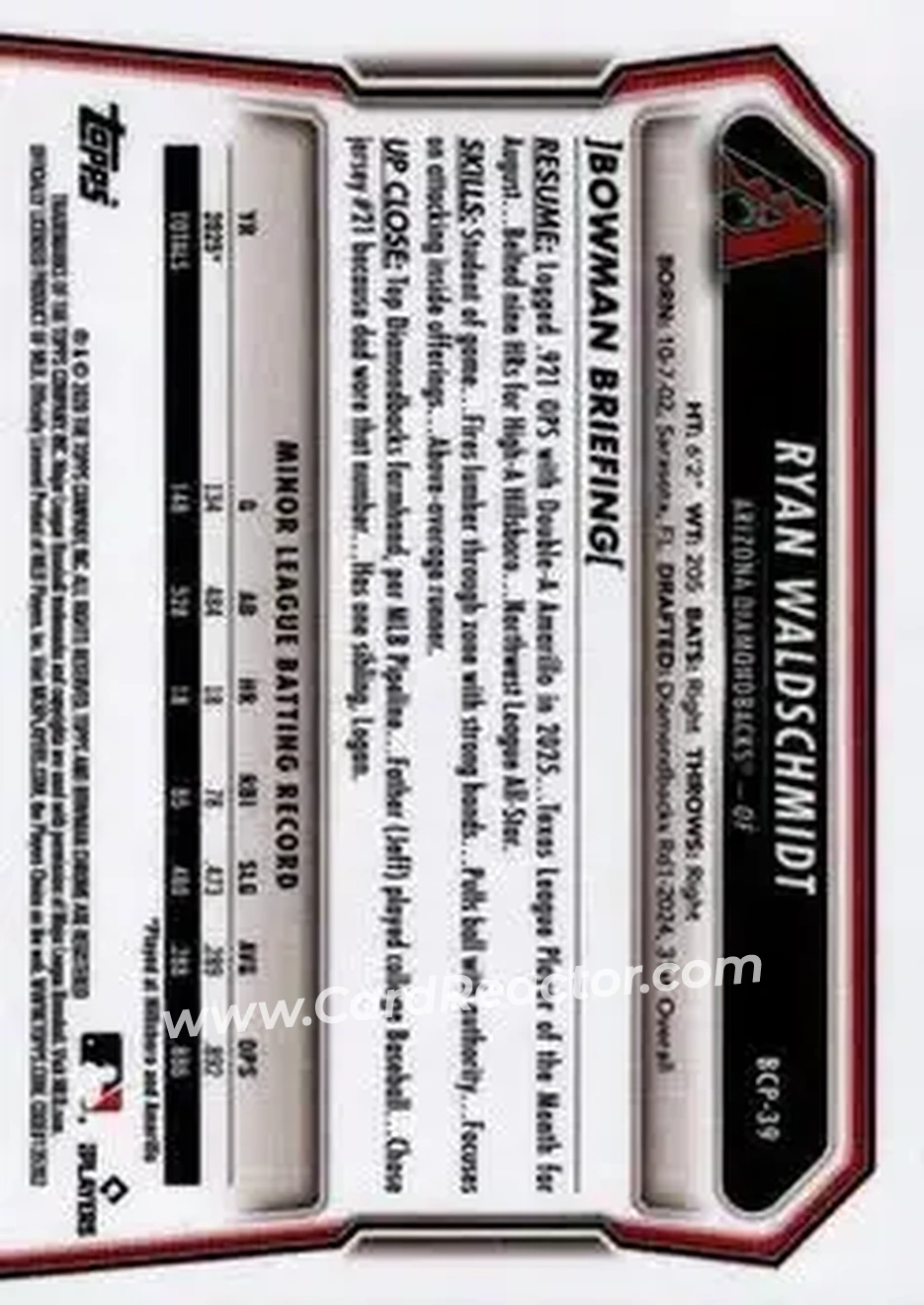 Back of Ryan Waldschmidt