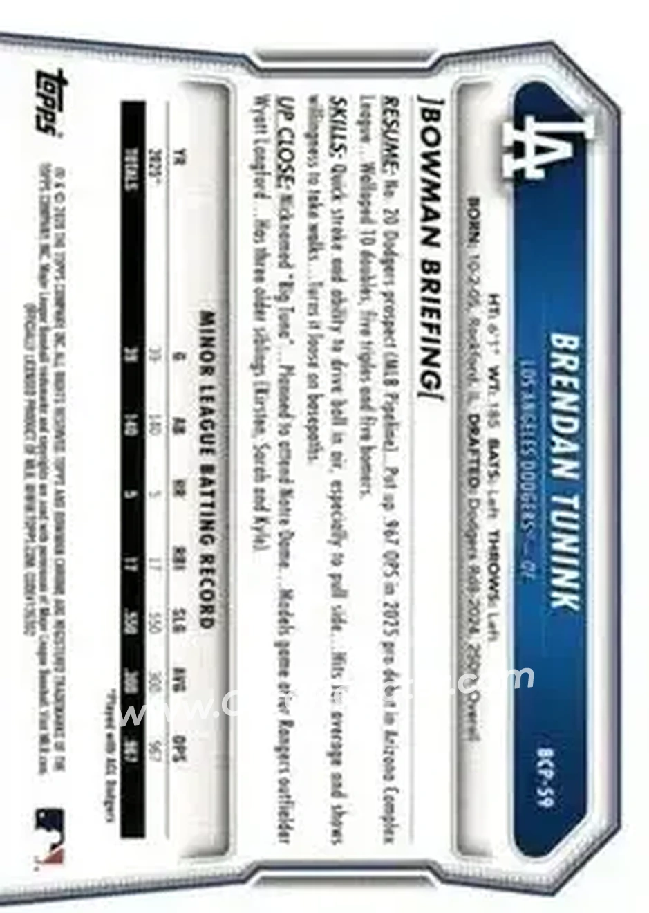 Back of Brendan Tunink