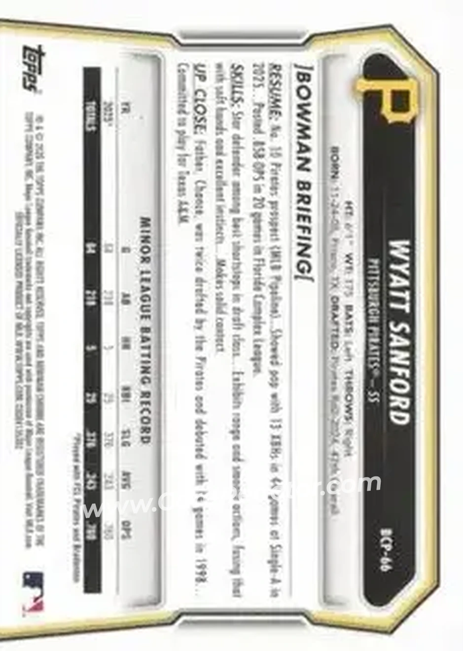 Back of Wyatt Sanford