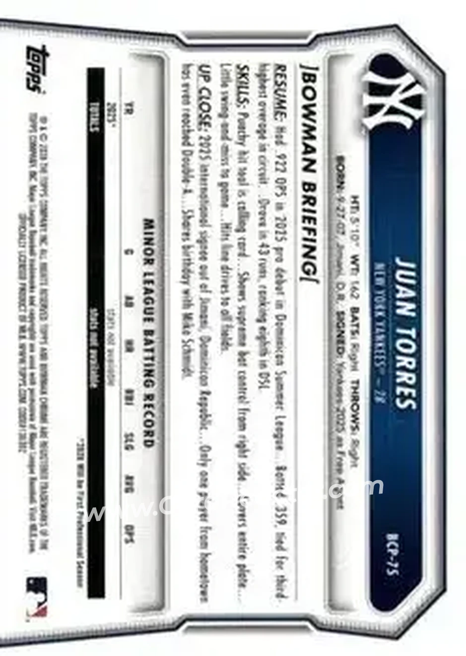 Back of Juan Torres