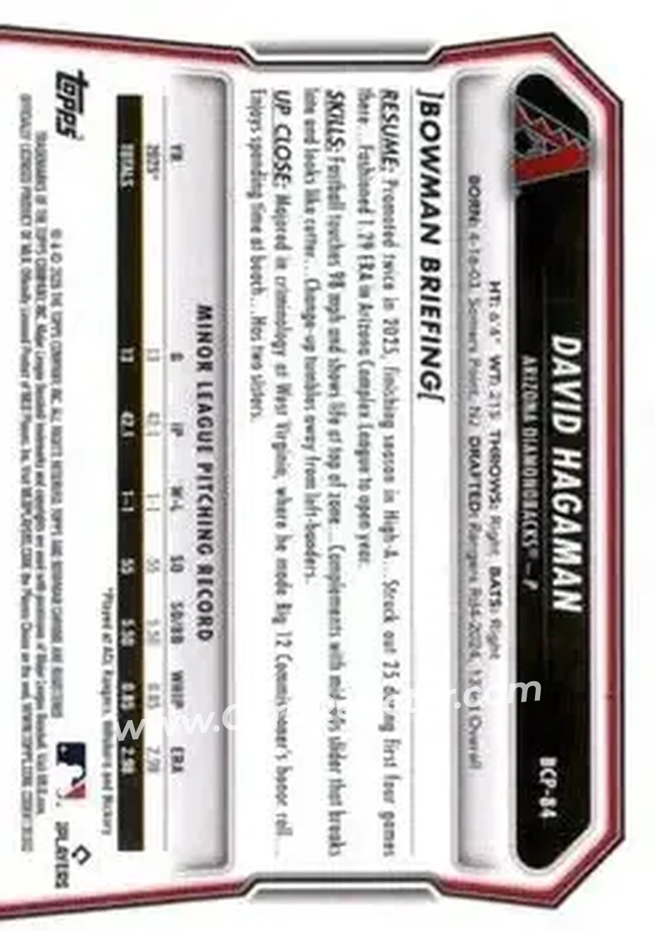 Back of David Hagaman