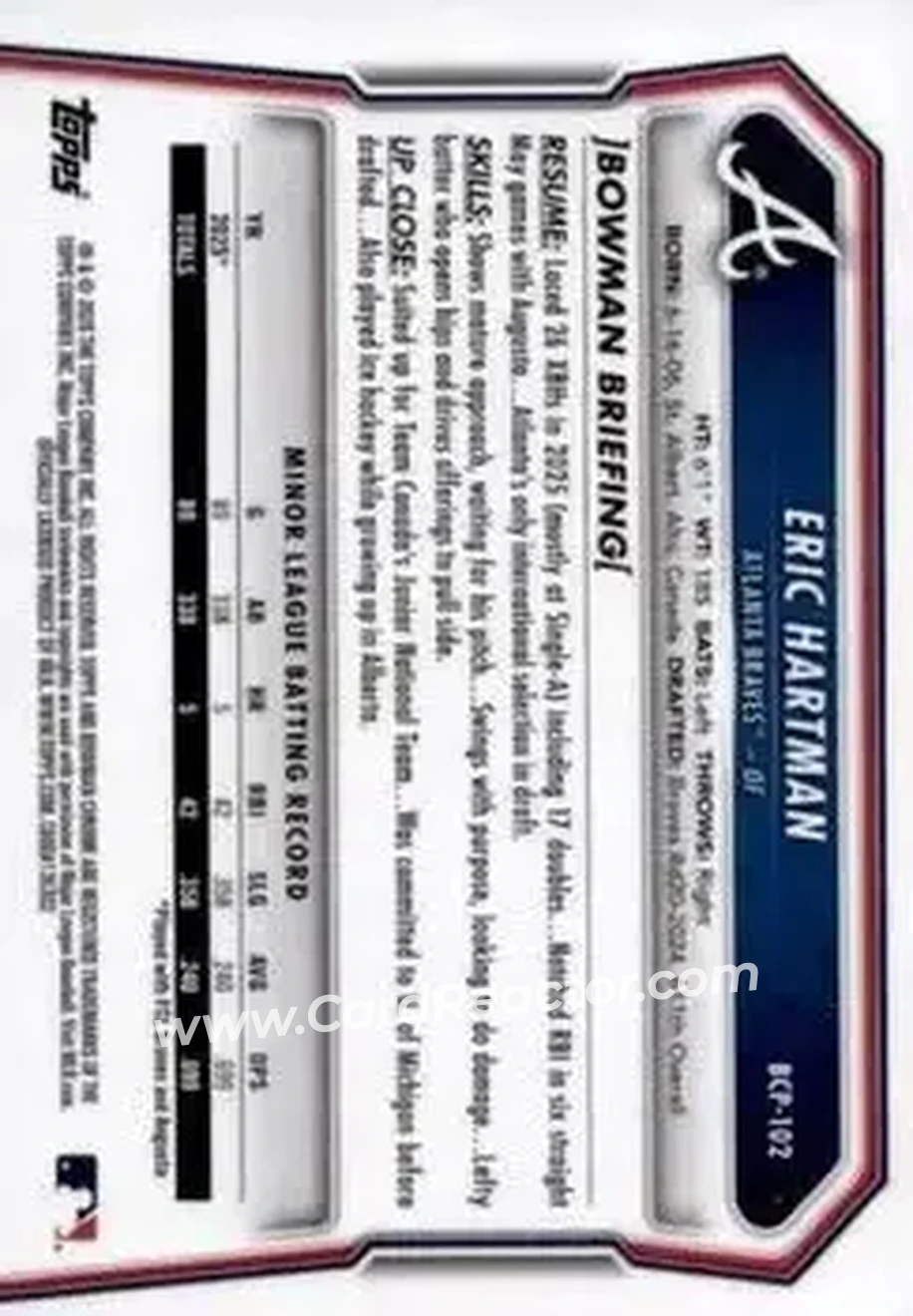 Back of Eric Hartman