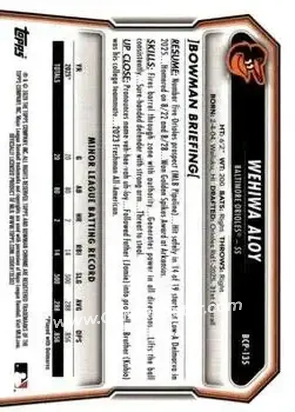 Back of Wehiwa Aloy