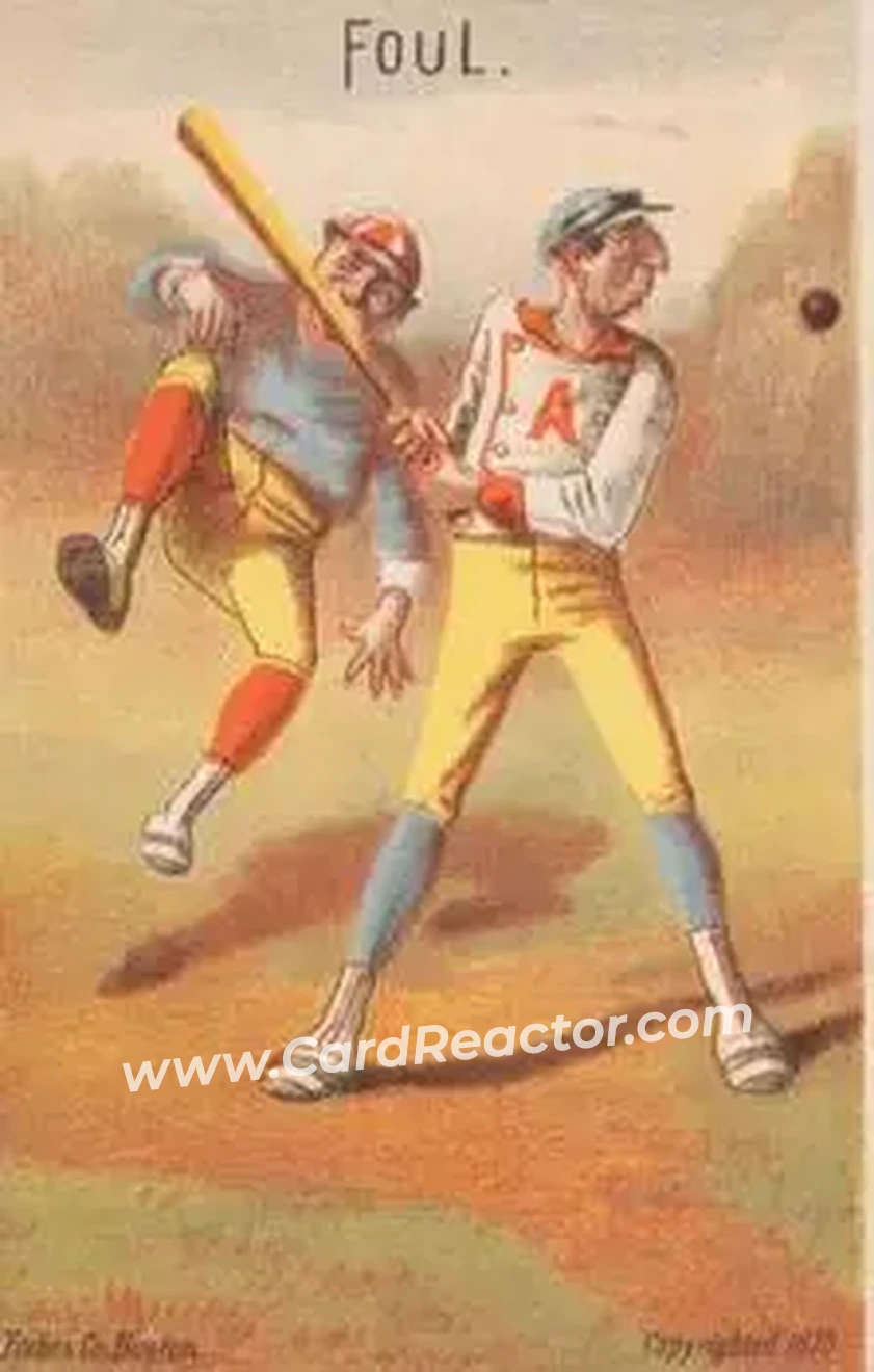 1878 Forbes Co. Baseball Comics (H804-6) #NNO Card #NNO
