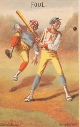 1878 Forbes Co. Baseball Comics (H804-6) #NNO Card #NNO