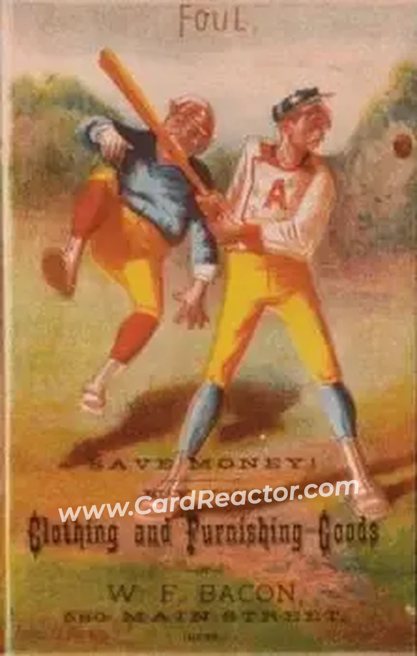 1878 Forbes Co. Baseball Comics (H804-6) #NNO Card #NNO